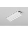 2m aluprofil CORNER10 BC/UX - Hvid lakeret, hjørne, LED skinne