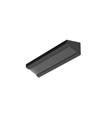 2m aluprofil CORNER10 BC/UX - Svart anodiserad, hörn, LED-skena