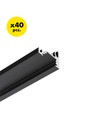 40 stuks 2m aluminium profiel CORNER10 BC/UX - Zwart geanodiseerd, hoek, LED profiel