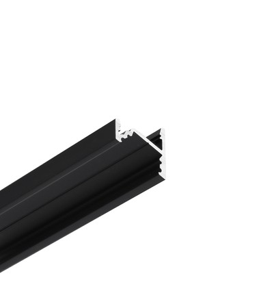 1m aluprofil CORNER10.V2 A1C/U1 - Sort anodiseret, hjørne, LED skinne