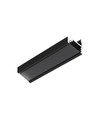 2m aluprofil CORNER10.V2 A1C/U1 - Svart anodiserad, hörn, LED-skena