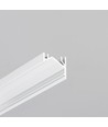 2m aluminium profiel CORNER12.V2 EF/U - Wit gelakt, hoek, LED profiel