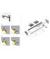 2m aluminium profiel CORNER12.V2 EF/U - Wit gelakt, hoek, LED profiel