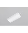2m aluprofil CORNER12.V2 EF/U - Hvid lakeret, hjørne, LED skinne
