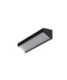 2m aluprofil CORNER12.V2 EF/U - Sort anodiseret, hjørne, LED skinne