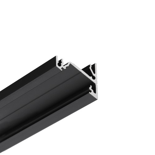 1m aluminium profiel CORNER14 EE7F/TY - Zwart geanodiseerd, hoek, LED profiel