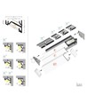 1m aluminium profiel CORNER14 EE7F/TY - Wit gelakt, hoek, LED profiel