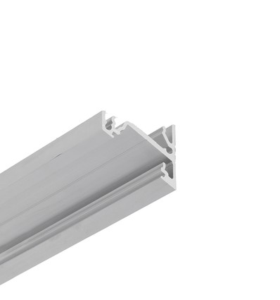 2m aluprofil CORNER14 EE7F/TY - Obearbetad aluminium, hörn, LED-skena