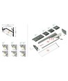 Profilé en aluminium 2m CORNER16.V2 AC-6/TY - Blanc laqué, angle, rail LED
