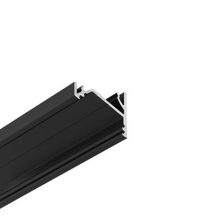 2m aluminium profiel CORNER16.V2 AC-6/TY - Zwart geanodiseerd, hoek, LED profiel