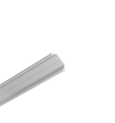 1m aluprofil QUARTER10 BD/U6 - Anodisert, hjørne, LED skinne