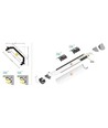 Profilé aluminium 2m QUARTER10 BD/U6 - Anodisé, angle, rail LED