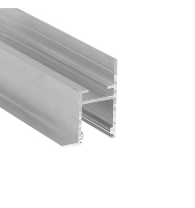 Profilé en aluminium 1m FRAME14 BC/Q - Aluminium brut, encastrement, rail LED