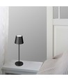 V-Tac oplaadbare tafellamp, draadloos - Zwart, IP54 buiten tafellamp, touch dimbaar, model mini