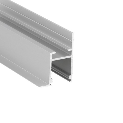 Profilé en aluminium 2m FRAME14 BC/Q - Anodisé, encastrable, rail LED