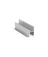 Profilé en aluminium 1m FRAME14 BC/Q - Aluminium brut, encastrement, rail LED
