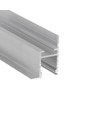 Profilé aluminium 2m FRAME14 BC/Q - Aluminium brut, encastrement, rail LED