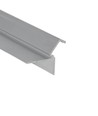 Profilé en aluminium 1m GLOW12 DOWN A1C - Aluminium brut, encastrable, rail LED