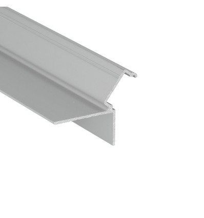 Profilé aluminium 1m GLOW12 DOWN A1C - Anodisé, encastrable, rail LED