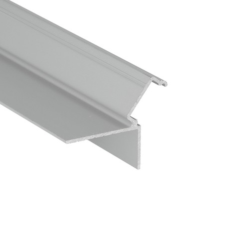 2m aluprofil GLOW12 DOWN A1C - Anodisert, innsparkling, LED skinne