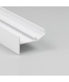 1m aluminium profiel GLOW12 UP A1C - Wit gelakt, inbouw, LED profiel