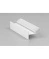 1m aluminium profiel GLOW12 UP A1C - Wit gelakt, inbouw, LED profiel
