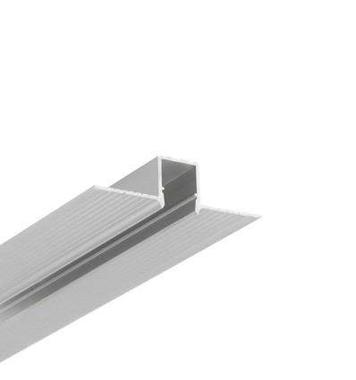 Profilé aluminium 1m HIDE10 C4 - Anodisé, encastrable, rail LED