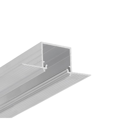 Profilé en aluminium 1m LINEA-IN20 TRIMLESS EE7F - Aluminium brut, encastrement, rail LED