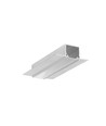 Profilé en aluminium 1m LINEA-IN20 TRIMLESS EE7F - Aluminium brut, encastrement, rail LED