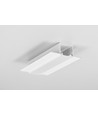 Profilé aluminium 2m LINEA-IN20 TRIMLESS EE7F - Blanc laqué, encastrable, rail LED