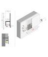 Profilé en aluminium OMNI10 AC2 2m - Aluminium brut, encastrement, rail LED