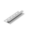 Profilé aluminium 1m OMNI10 AC2 PLUS - Aluminium brut, encastrement, rail LED