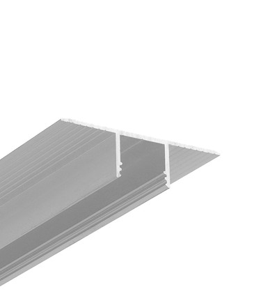 2m aluprofil PLANE14 IN BC3 - Ubehandlet aluminium, innsparkling, LED skinne