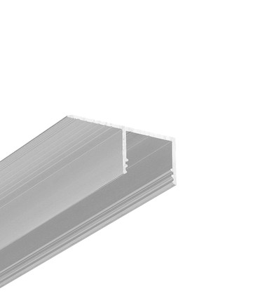 2m aluminiumprofiel PLANE14 SIDE BC3 - Onbehandeld aluminium, inbouw, LED-profiel