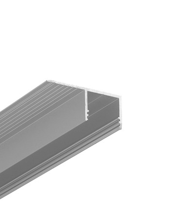 2m aluprofil PLANE14 SIDE BC3 - Anodiserad, infräsning, LED-skena