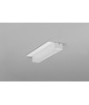 2m aluminiumprofil PLANE14 SIDE BC3 - Vitlackerad, inbyggnad, LED skena