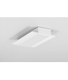 Profilé en aluminium VARIO30-04 ACDE-9 de 2m - Blanc laqué, encastrable, rail LED