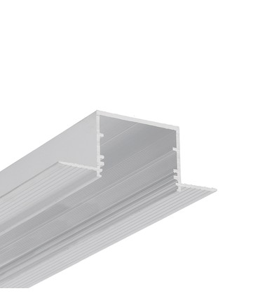 2m aluprofil VARIO30-05 ACDE-9 - Ubehandlet aluminium, indspartling, LED skinne