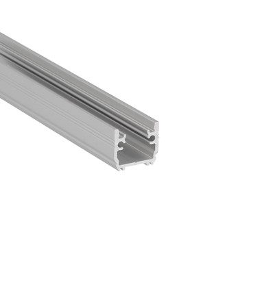 2m aluminium profiel FLOOR12 K/U - Geanodiseerd, tegelprofiel, LED-profiel