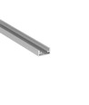 1m aluprofil FLOOR8 K - Anodiserad, plattprofil, LED-skena