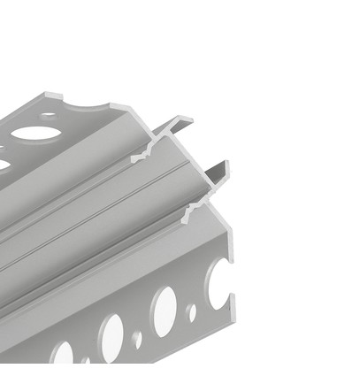 Profilé en aluminium 1m UNI-TILE12 90DEG C PLUS - Anodisé, profilé carrelage, rail LED