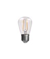 Lot de 10 ampoules LED E27 2W - ST14, filament COB, verre clair