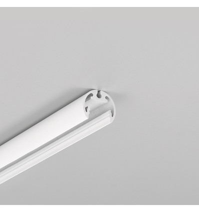 2m aluminiumprofil PEN12 CJ - Vitlackad