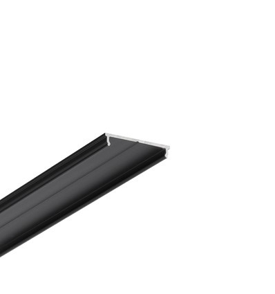 1m aluprofil FIX16 - Svart anodisert