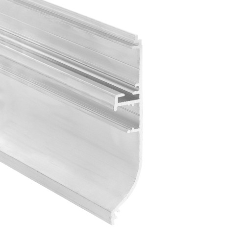 2m aluminiumprofil SKIRT10 AC2/Q9 - Ubehandlet aluminium
