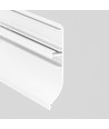 2m aluminiumsprofil SKIRT10 AC2/Q9 - Hvit lakkert