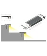 Profilé en aluminium 1m UP-MINI10 A - Anodisé
