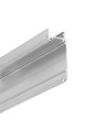 1m aluprofil WALLE12 BCD - Ubehandlet aluminium
