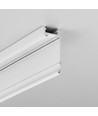 1m aluminium profiel WALLE12 BCD - Wit gelakt