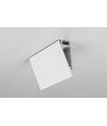 1m aluminium profiel WALLE12 BCD - Wit gelakt